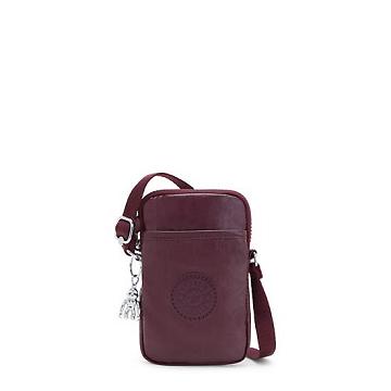 Kipling Tally Metallic Crossbody Puhelinlaukku Viininpunainen | FI 1370YX